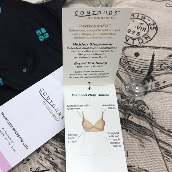 Coco Reef Contours Printed Underwire Tankini Top - Picture 8 of 12